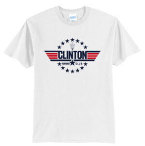 Clinton Running Club Unisex Short Sleeve Tee-White