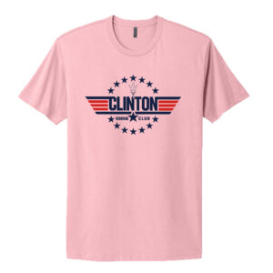 Clinton Running Club Next Level Apparel Premium Unisex combed ring spun cotton Cotton Tee-Light pink
