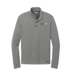 City Construction OGIO Men Command 1/4-Snap long sleeve-Gear Grey