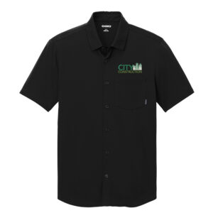 City Construction OGIO Men Extend Short Sleeve Button-Up-Blacktop