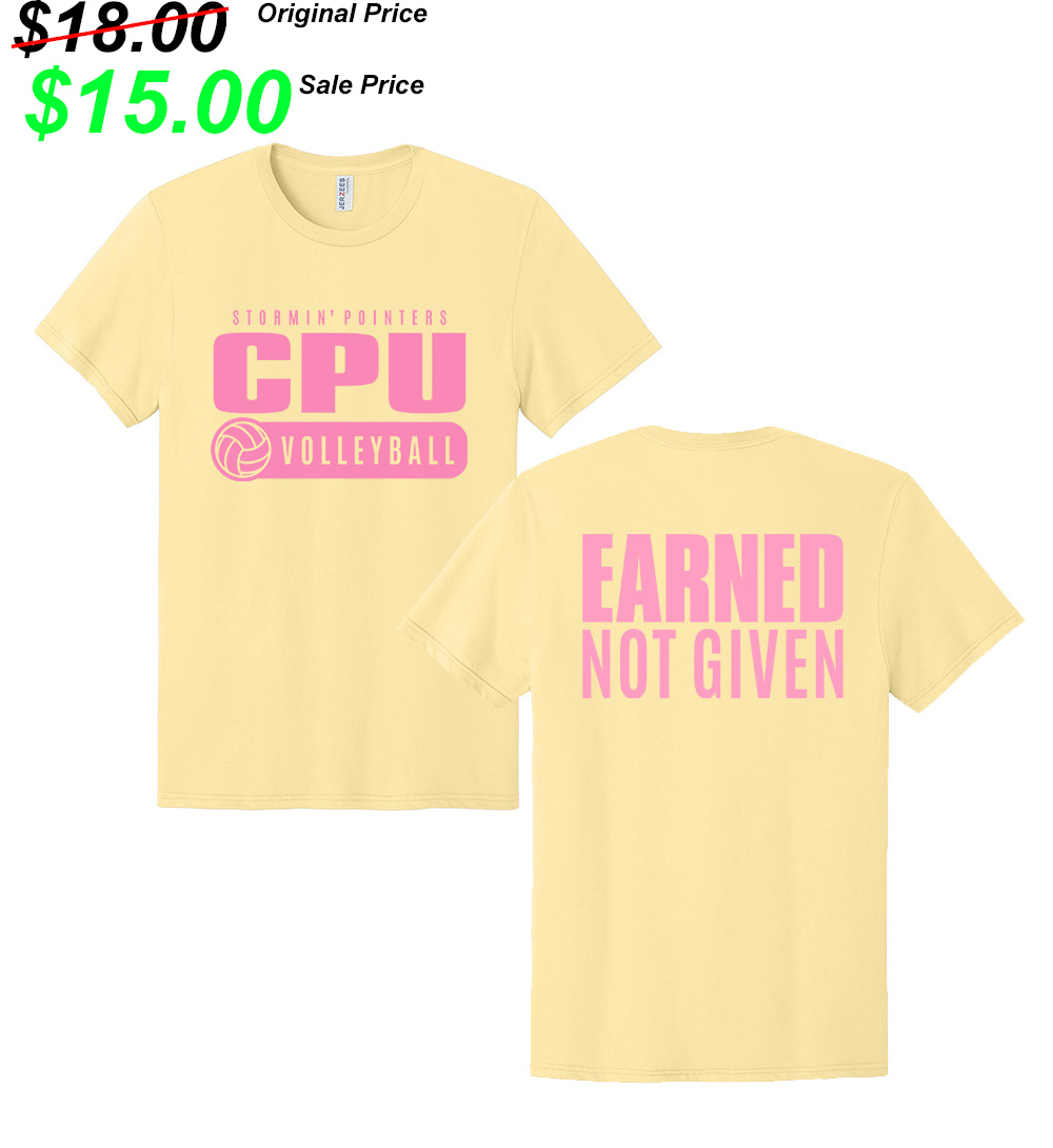 CPU VB Team Jerzees Classics Unisex Cotton T-Shirt-Surf Yellow