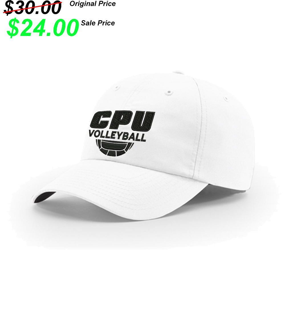 CPU VB Team Richardson Unstructured R-Active Lite Adjustable Cap-White