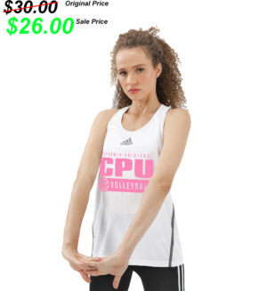 CPU VB Team Adidas Women’s Team Issue Track Singlet – White