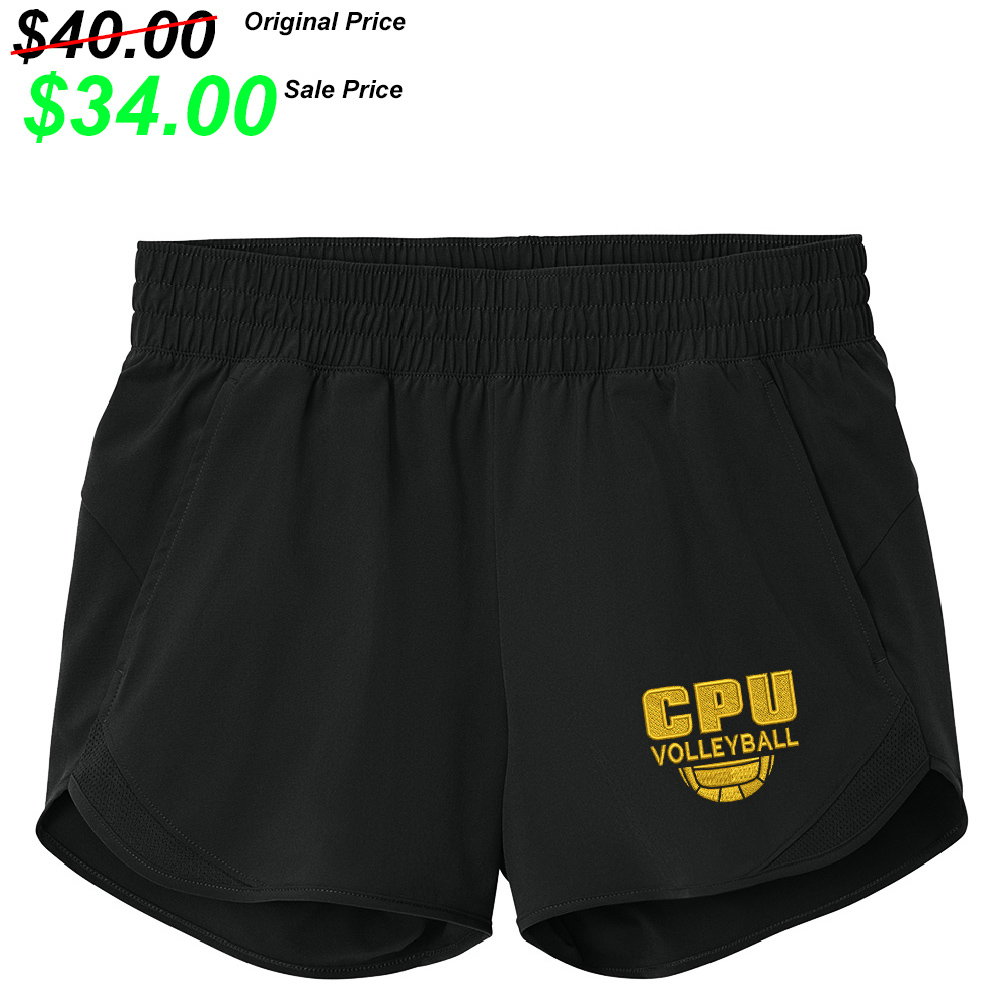 CPU VB Team Sport-Tek Women's Repeat Swift Short-Black