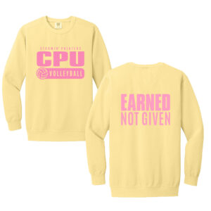 CPU VB Team Comfort Colors Garment-Dyed Fleece Crew Unisex-Butter