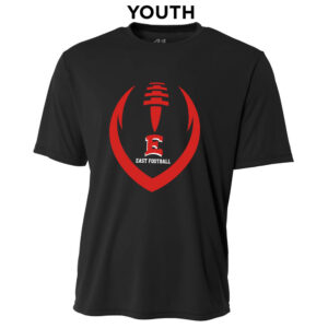 02. Des Moines East Football YOUTH Cooling Performance Shirt – Black