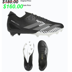 22. Adidas Adizero Electric +II Football Cleats – Black/White