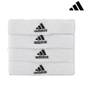 34. Adidas Interval 3/4″ Bicep Bands (4-Pack) – White