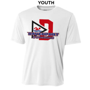 Davenport Swim Youth Performance Short Sleeve Tee-White