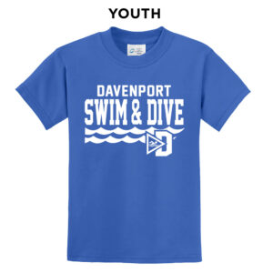 Davenport Swim Youth Short Sleeve Tee-Royal