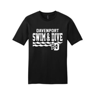 Davenport Swim Unisex Premium Short Sleeve Tee-Black