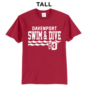 Davenport Swim Tall Short Sleeve Tee-Red
