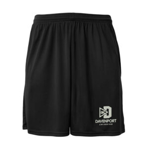Davenport Swim Men Cooling Shorts with Pockets-Black