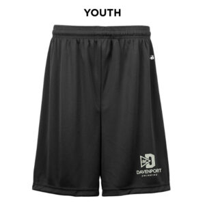 Davenport Swim Badger B-Core YOUTH 6 Inch Short-Black