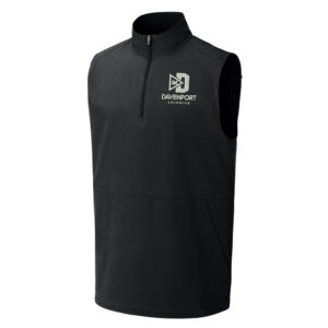 Davenport Swim Sport-Tek Repeat 1/2-Zip Vest Men-Black