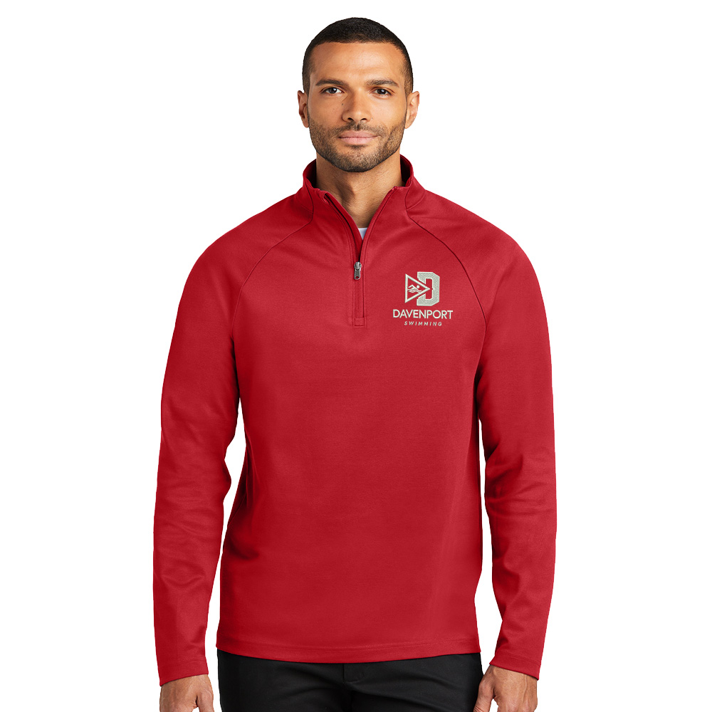 Davenport Swim Port Authority C-FREE Cypress 1/4-Zip pullover Men-Rich Red