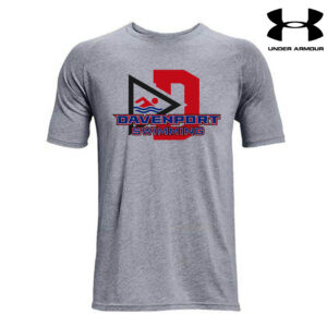 Davenport Swim Under Armour Men Athletics soft cotton blend T shirt – 035StlGrey
