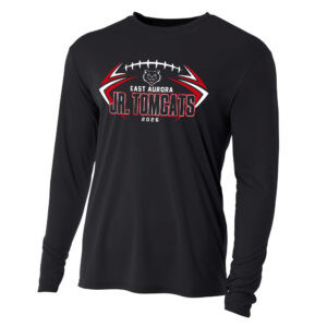 EA Jr Football Adult Cooling Performance long sleeve Crew Tee-Black