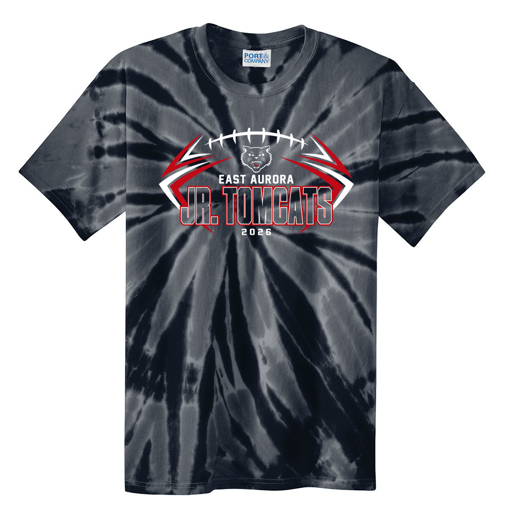 EA Jr Football Unisex Essential Tie-Dye Tee-Black
