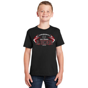 EA Jr Football Youth Short Sleeve Tee-Black