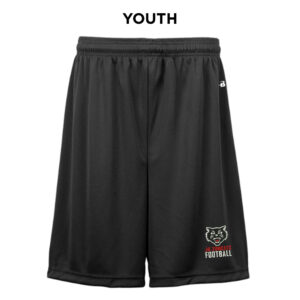 EA Jr Football Badger B-Core YOUTH 6 Inch Short-Black