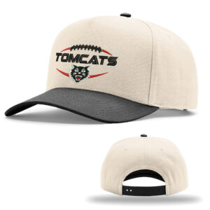 EA Football Richardson Full Fabric 5 Panel Champ Cap – CreamBlack
