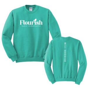 Flourish Unisex Fleece Crewneck Sweatshirt-Cool Mint