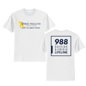First Wealth Financial Unisex Short Sleeve Tee-White