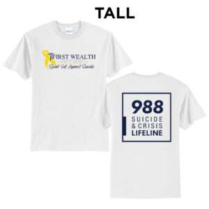 First Wealth Financial Tall Short Sleeve Tee-White