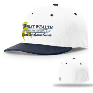 First Wealth Financial Richardson Matrix R-Flex  FlexFit Cap-White/Navy