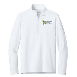 First Wealth Financial Port Authority Men C-FREE Double Knit 1/4-Zip-White (M-4X)