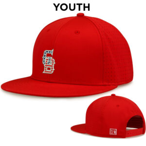 Great Bambinos The Game YOUTH  Perforated GameChanger Snapback Cap-Red