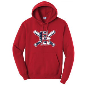 Great Bambinos Unisex Fleece Hooded Sweatshirt-Red