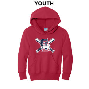 Great Bambinos Youth Fleece Hooded Sweatshirt-Red