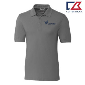 Jaybird Cutter Buck Advantage Epic Confidence Recycled Tri-Blend Pique Mens Polo-Elemental Grey