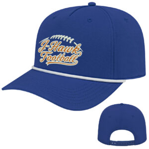 Jesup FB Hat ICON performance rope golf cap – Royal/ White