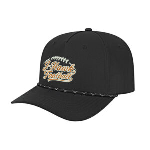 ICON performance rope golf cap-Black/Black/White
