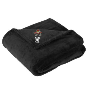 Maq Football Port Authority Oversized Ultra Plush Blanket -Black