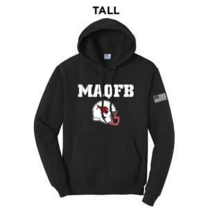 Maq Football TALL Classic Pullover Hooded Sweatshirt – JetBlack