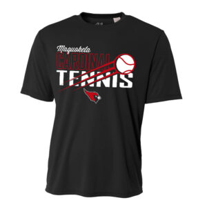 Maq Tennis Adult Cooling Performance Tshirt -Black