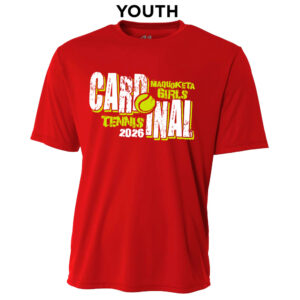 Maq Tennis YOUTH Cooling Performance Tshirt-Scarlet