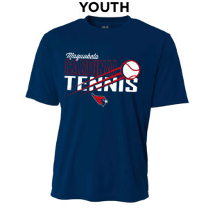 Maq Tennis YOUTH Cooling Performance Tshirt-Navy