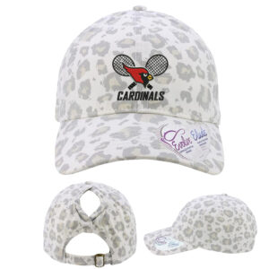 Maq Tennis Infinity Her Women’s Garment-Washed Fashion Print Cap -Snow Leopard
