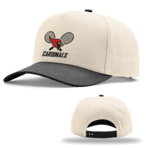 Maq Tennis Richardson Full Fabric 5 Panel Champ Cap-Cream/ Black