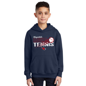 Maq Tennis Youth Hooded Sweatshirt-Navy