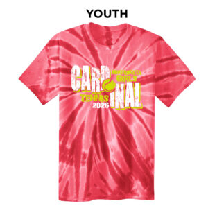 Maq Tennis YOUTH Essential Tie-Dye Tee- Red