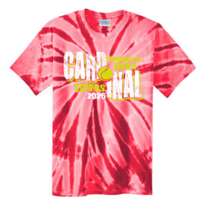 Maq Tennis Unisex Essential Tie-Dye Tee-Red
