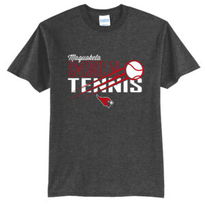 Maq Tennis Unisex Short Sleeve Tee-Dark Heather Grey