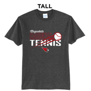 Maq Tennis Tall Short Sleeve Tee-Dark Heather Grey