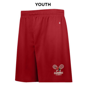 Maq Tennis Badger B-Core YOUTH 6 Inch Short-Red